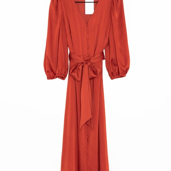 Dress Belted_Long 3/4 Sleeve_NWoT_Mango_Size 6/8/M - Picture 3 of 8